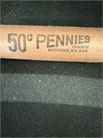 Role of new 1964 uncirculated pennies