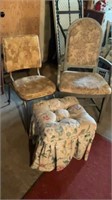 Lot 2 Chairs with Lg Ottoman