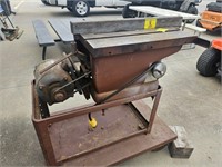 CRAFTSMAN TABLE SAW ON ROLLING CART