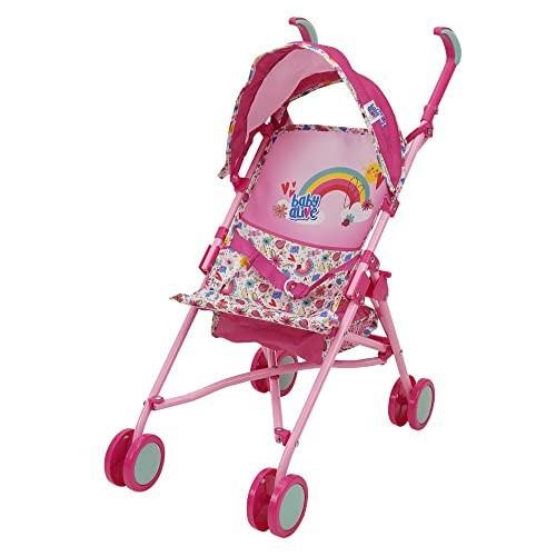 Baby Alive: Doll Stroller - Pink & Rainbow - Fits