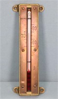 Vintage Pullman Cast Brass Thermometer