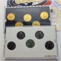 2008 GOLD & PLATINUM TERRITORY QUARTER SETS