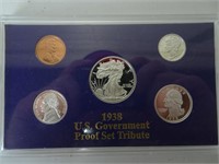 1938 US Government Proof Set Tribute Coin