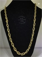 Signed Designer Trifari Chain Necklace - 30 in