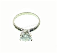 14k Yellow Gold & Cz Ring Size (7.75)