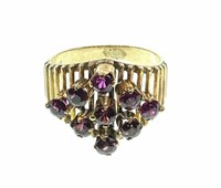18k Yellow Gold & Ruby Ring Size (4.25)