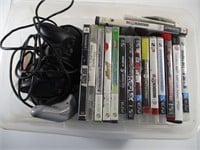 Lot video games and controllers