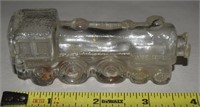 Vtg Glass Train Engine #1028 Candy Container