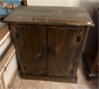 Hand made wood cabinet 32.5”T x 29.5”W x 16.75”D
