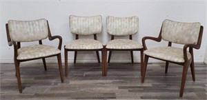 Set of 4 mid century dining chairs