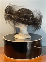 George Zamau'l Embellished Feather Hat