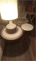 2 END TABLES AND A  LAMP