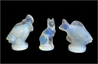 Sabino Opalescent Glass Figurines
