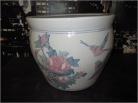 14" Tall Chinese Bird  Planter