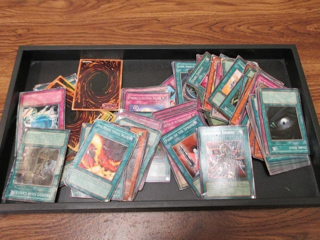 Tray of Yu-Gi-Oh Trading Cards