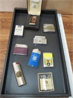 Tray of Advertising Lighters