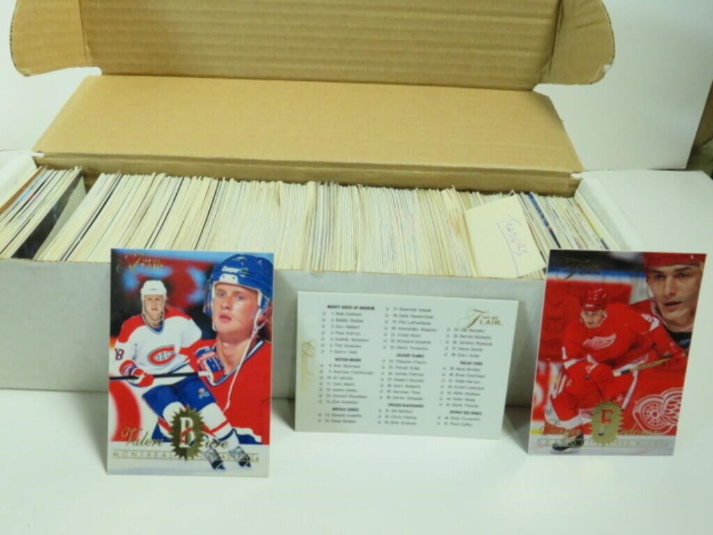 '94-'95 FLAIR HOCKEY CARD SET+ TRADERS CARDS