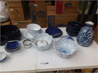 Blue and White Baking, Dinner and Serving Ware-