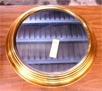 Round Gold Frame Mirror
