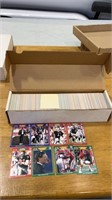 — box of loose football cards may or may not be a