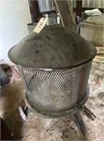 PORTABLE FIRE PIT,  LIVE TRAP, MISC LUMBER