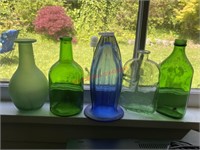 Lot of 5 Glass bottles (Living Room)