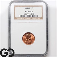 1958-D Lincoln Wheat Cent, NGC MS66 RD Guide: 27