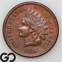 1876 Indian Head Cent, AU++/Unc Bid: 230