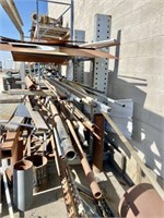 Meco Cantilever Rack w/Misc. Steel Contents
