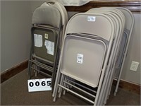 12x folding chairs, some cusioned