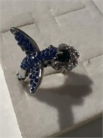 Sparkly Hummingbird Ring