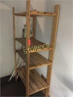 4 Tier Wood Rack - 32 x 16 x 37