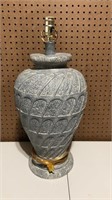 23” bluish gray Ceramic lamp base