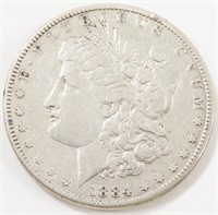 1884 MORGAN SILVER DOLLAR