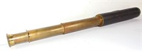 ANTIQUE 3 DRAW MARITIME BRASS TELESCOPE SPYGLASS