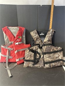 2 Adult life jackets- see pictures