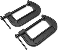 WEN CLC424 Heavy-Duty Cast Iron C-Clamps with 4-In