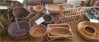 Group of Wicker Baskets, 2 are Longaberger