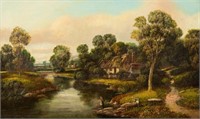 H.C. Buttler Pastoral O/C Painting