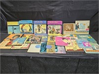 Group of vintage record albums with various