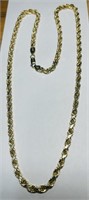 10KT YELLOW GOLD 9.40 GRS 22INCH ROPE CHAIN
