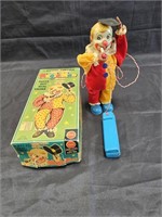 Vintage Magic Man battery powered clown in the
