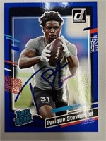 Bears Tyrique Stevenson Signed Card with COA