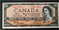 1954 Series Canadian Fifty Dollar Bank Note