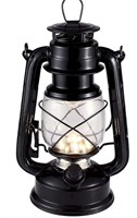($25) Vintage LED Hurricane Lantern, Warm White