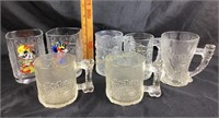 McDonald’s glassware:  Batman mugs (2),