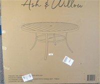 Ash & Willow  Black Wicker Patio Dining Table