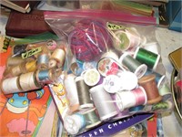 Misc lot of wooden sewing thread spools