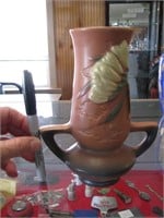 Glazed Roseville vase