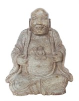 Chinese Carved Stone Figure of Hotei
